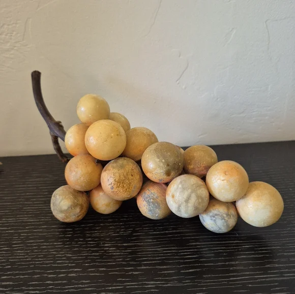 Mid Century Modern Alabaster Grapes Decor - Picture 1 of 5